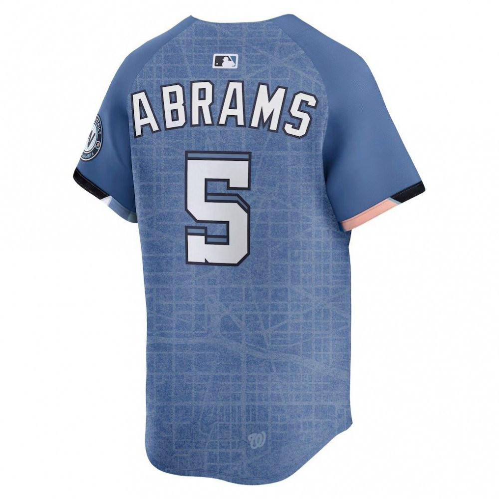 CJ Abrams Washington Nationals 2025 City Connect Limited Jersey - Blue-Pro Kit Vault | Brand New 26/27 Sports Jerseys